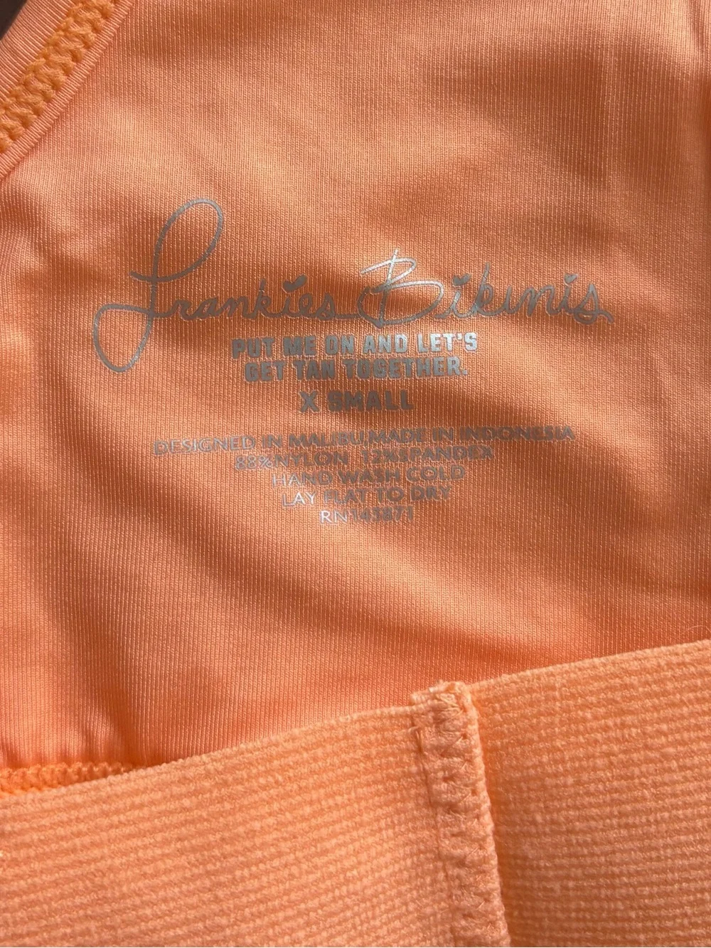 Frankie’s Bikinis Orange Bikini
